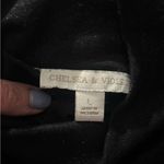 Chelsea and Violet  black shimmer turtleneck top Photo 5