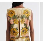 Farm Rio Delicate Flower Arabesque Linen Top - Size M Photo 1