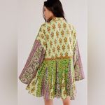 Free People New SZ XS  hazy baby dress green printed swing floral sweet mint Photo 1