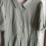 Gal Meets Glam  Delilah Green Gingham Dress Photo 7