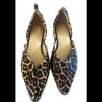 Bill Blass  Leopard Calf Hair Sybil Flats 7.5 Animal Print Casual Bohemian Chic Photo 1