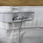 KanCan USA Kan Can White Denim High Waist Ripped Shorts Photo 2