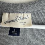 Universal Threads Universal Thread Gray V-Neck Bodysuit Size Large Photo 4