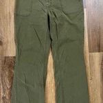 prAna Pants Women’s 6 Olive Green Flat Front Straight Casual Pockets Outdoor EUC Photo 0