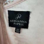 Adrianna Papell  Blush Sequin Dress sleeveless floor length flowy 12 formal party Photo 9