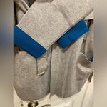 The Limited NWT  Gray Turquoise Knit Wrap Front Hooded Belted Cardigan Size XL Photo 4