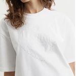 Ganni NWT  Heavy Cotton Drop Shoulder Heart T-Shirt | Women’s Casual Tee Photo 1