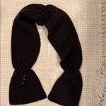 Burberry  Dark Brown Knit Scarf 95% Merino Wool 5%Cashmere Photo 0