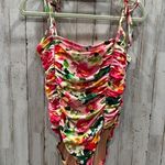 J.Crew Ruched tie-shoulder one-piece swimsuit in floral Flattering Beach 6 BX707 Photo 1