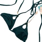 Beach Bunny ‎ Key Hole Bikini Top Teal nwt Photo 1