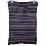 Lauren Ralph Lauren Skirt Womens M Petite Black Purple Fair Isle Stretch Career Size undefined Photo 1