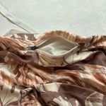 Nike Dri-Fit 3X Tropical Monstera Leaf Print Leggings | Neutral Peach Brown Acti Photo 4