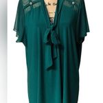 Liz McCoy Woman 3X Elegant Teal Women's Top EUC! Green Photo 0