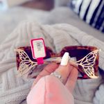 Betsey Johnson Large Tortoise Square with Gold Temple Sunglasses Photo 5