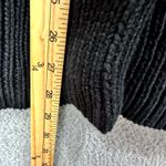 Talbots  Petites M Black Cable Knit Cotton Fisherman Shawl Collar Cardigan Photo 2