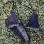 XL sequin black string bikini Photo 4