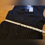 Black Pinstripe Women's Vest size S Photo 6