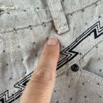 Blaze Women's Vintage Western Jeans Grey Printed Size 7/27 Gray Photo 5