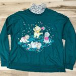 Land N’ Sea Vintage Cat Autumn Crewneck Sweater Women’s Medium Green Photo 0