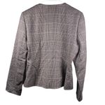 Harvé Benard Harve Benard Size 12P Blazer Jacket Wool Shoulder Pads Grey Plaid Pink Floral Photo 2