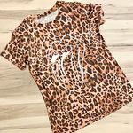 Boutique Leopard Rolling Stone tongue tee Photo 2