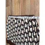 Banana Republic  100% Silk Skirt Brown Chain Print Pencil Skirt Size 4 Photo 7