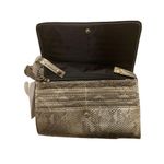 Time And Tru  Crossbody Purse Clutch Snake Skin Python Snakeskin Animal Print Met Photo 2