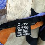 ZURY Wrap Skirt Free Size Boho Festival Hippie Bohemian Rave Made in India Rayon Blue Photo 1