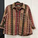 The Territory Ahead Women’s Aztec Print Button Up Shirt Size XL Cotton Western Red Photo 0