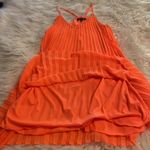 Sequin Hearts  Dress size M brand new color orange adjustable stripes Photo 3