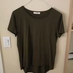 ZARA  W&B Organic Cotton Olive Green Shirt Photo 2