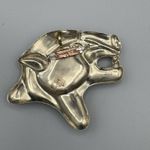 Vtg Cougar Panther Head Hecho en Mexico Mixed Metal Brooch Pendant 3.5" 1990s Size 0 Photo 4