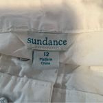 Sundance Jolienne Twill cargo joggers white size 12 relaxed fit exposed buttons Photo 6