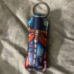 NWOT Dragonfly lipstick/lip gloss holder keychain Blue Photo 2