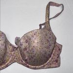 Victoria's Secret  Purple Floral Bra lined Demi underwire 34D adjustable straps Photo 1