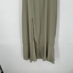 Show Me Your Mumu S Claire Square Neck Green Sleeveless Midi Dress Split Boho Photo 3