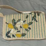 NWT Yelloe and Green Floral with Lemons Beaded Bag Viral TikTok Marshall’s Bag Yellow Photo 2