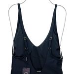 Relleciga NWT  Black One Piece Swimsuit Size Small Thong High Cut V Neck Bodysuit Photo 5