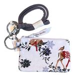 Vera Bradley Merry Mischief Snow Day Zip ID and Lanyard Light Blue Photo 0