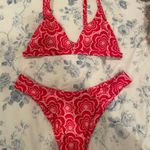 SheIn pink and red floral bikini Photo 0
