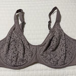 Chantelle  38DDD Mauve Gray Norah Comfort Underwire 13F1 Lace Underwire Bra Photo 0