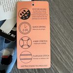 Gottex  Lab Small Athletic Capri Leggings Peach Skin Collection Moisture Wicking Photo 9