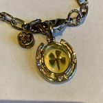 High Intensity Bracelet Lucky Charm 4 leaf clover, horse shoe, Silver, 7” Silver Photo 1