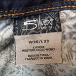 Silver Jeans  Co. Women’s Frances 18” Straight Leg Dark Wash Denim Jeans Photo 10