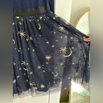 Modcloth Celestial Embroidered Tulle Mini Dress Size L Christmas Holiday Party Photo 8