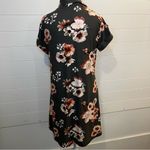 J for Justify Women’s Shirt Dress Gray Floral Buttons Collared Casual Size Large Classic Light Photo 7