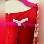 Tuckernuck NWT English Factory Red & White Tweed Puff Sleeve Tiered Dres… Photo 8