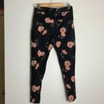 Torrid  Plus Size Black Pink & Peach Floral Sprinkle Polka Dot Leggings Photo 7