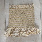 Petersyn | Barrett Smocked Mini Skirt Yellow Sz Small $268 Photo 5