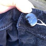 Free People WOMENS BLACK CORDUROY STRAIGHT LEG PANTS Photo 2